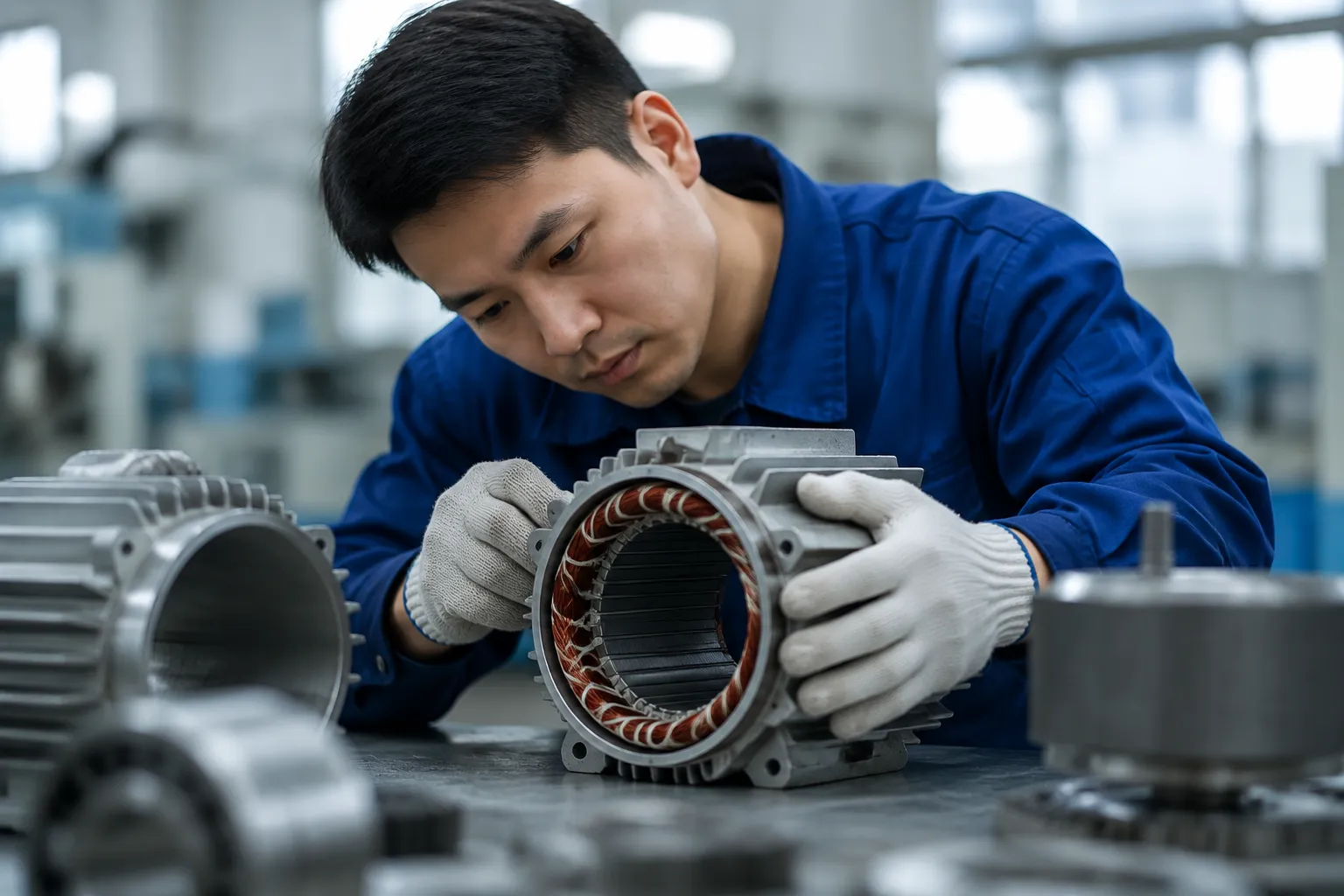 Quality Control Inspection Electric Motor Testing