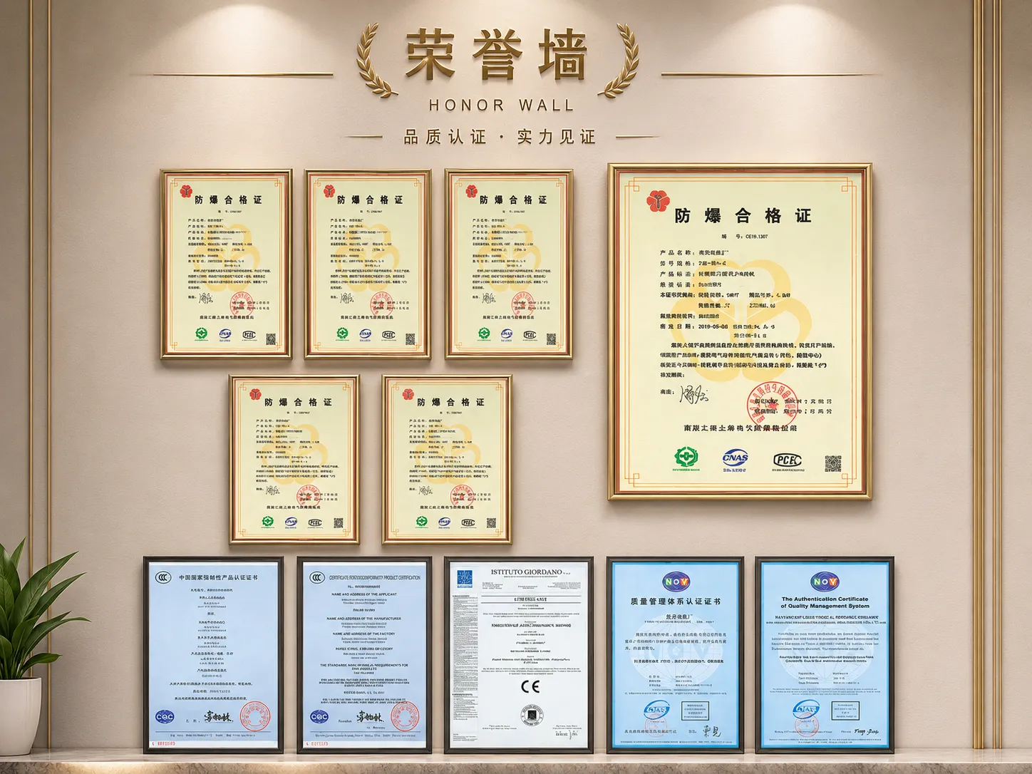 Korea Ever-Power ISO 9001 CE CCC Quality Certifications