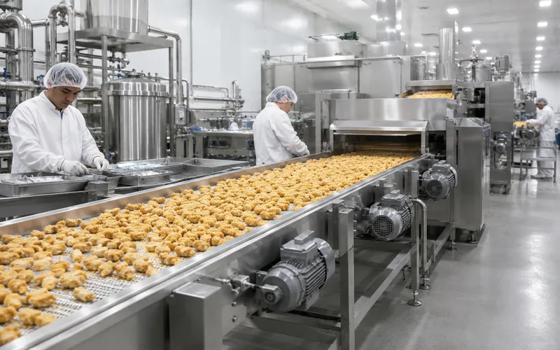 Stainless Steel Motor Application Food Processing Plant Conveyor Washdown